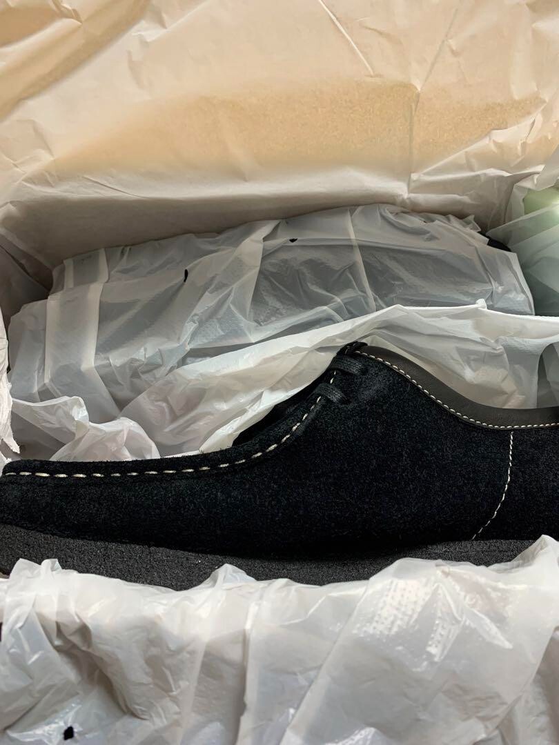 26173697 Stussy Clarks Originals Wallabee Black Suede Red 26173697 Stussy Clarks Originals Wallabee Black Suede Red