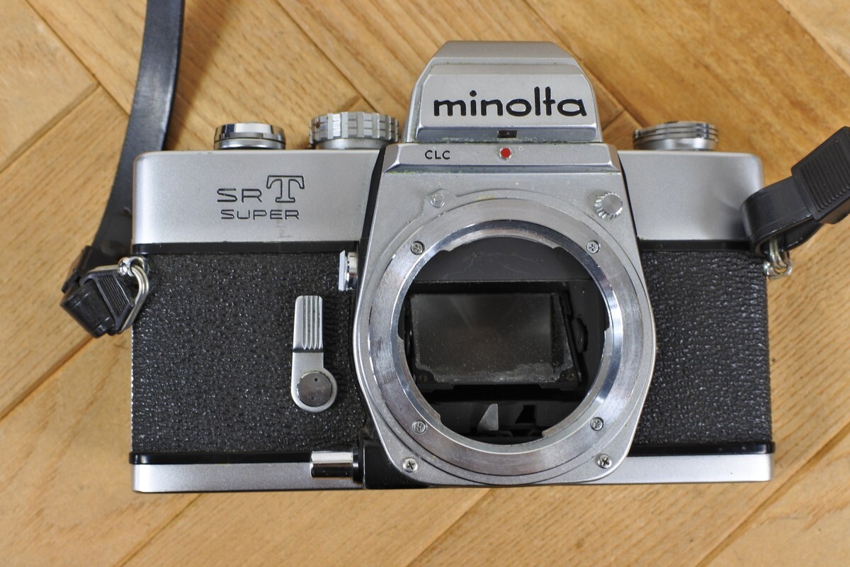 Minolta SRT Super SLR 35mm Film Camera + MC Rokkor PF 50mm f1.7