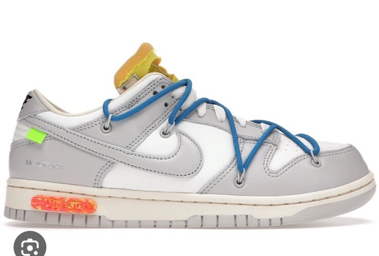 OFF WHITE X NIKE Taglia 11 5 Nike Dunk Low x bianco sporco lotto 10 di 50 2021