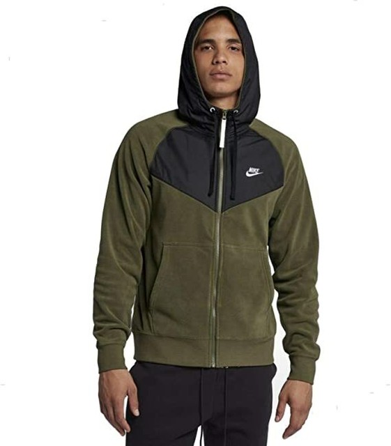NIKE FLEECE WINTER WIND RUNNER (Large) Green/Black | eBay