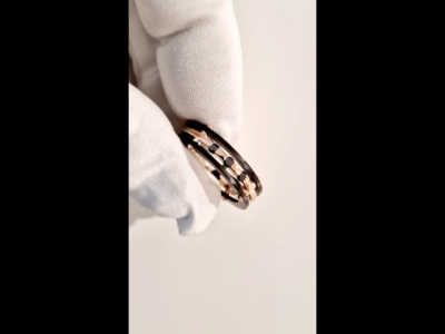 Anello Uomo Fascia Con Diamanti In Oro Bianco 18k | GV - Foto 8