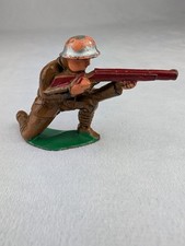 Vintage 1930's Barclay Manoil Toy Soldier Kneeling with Sniper Rifle