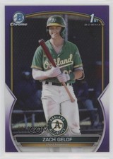 2023 Bowman Chrome Prospects Purple Refractor 97/250 Zack Gelof #BCP-1 0g4