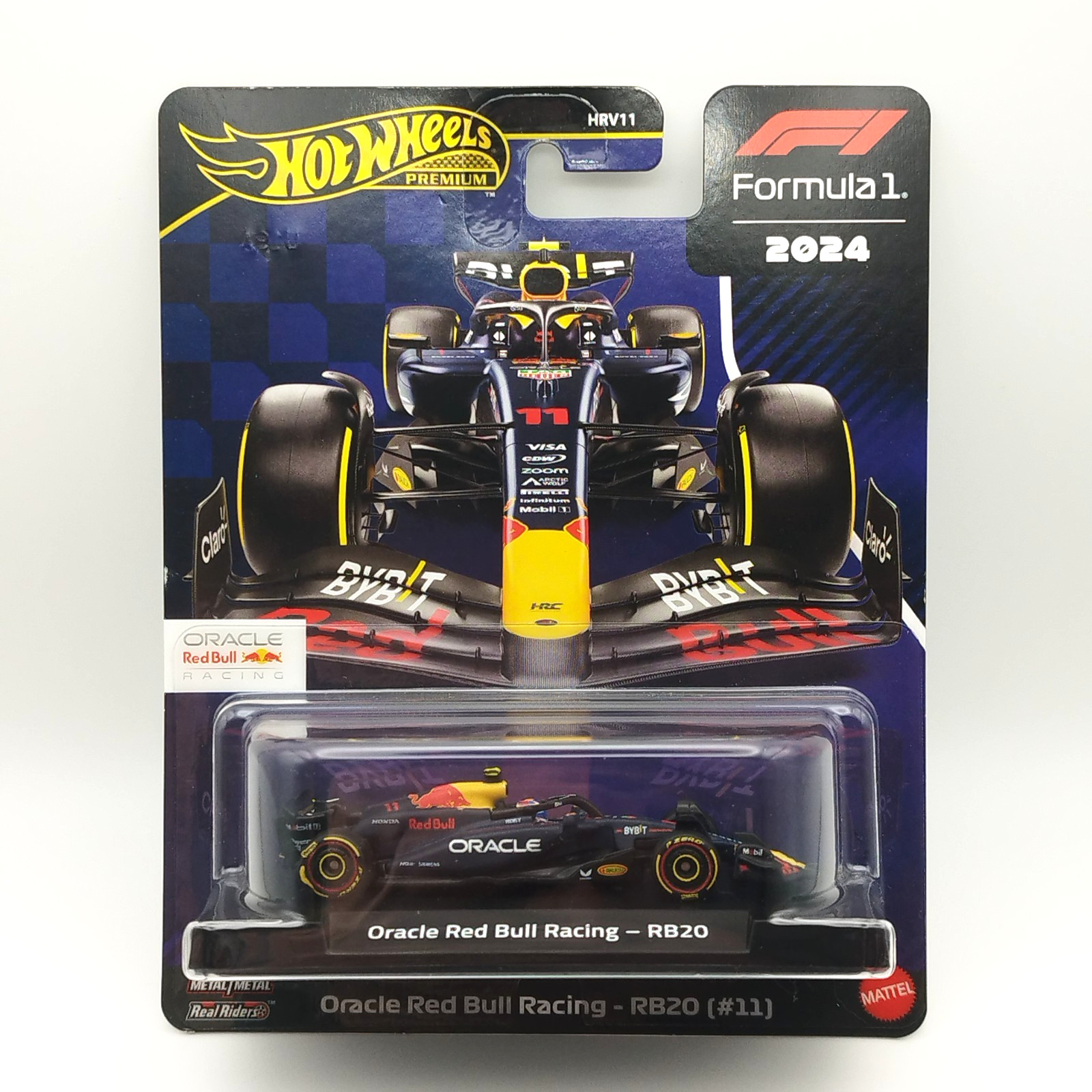 Miniature Red Bull Racing RB20 Hot Wheels F1 2024 collection Sergio Perez 1/64