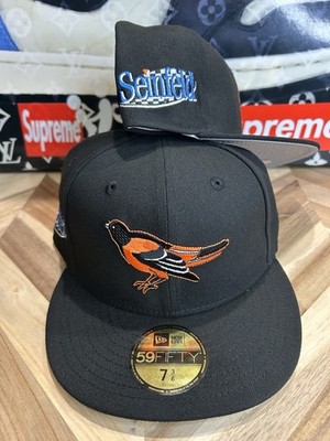 New Era Hat Club Seinfeld Baltimore Orioles Fitted Black 7 3/8