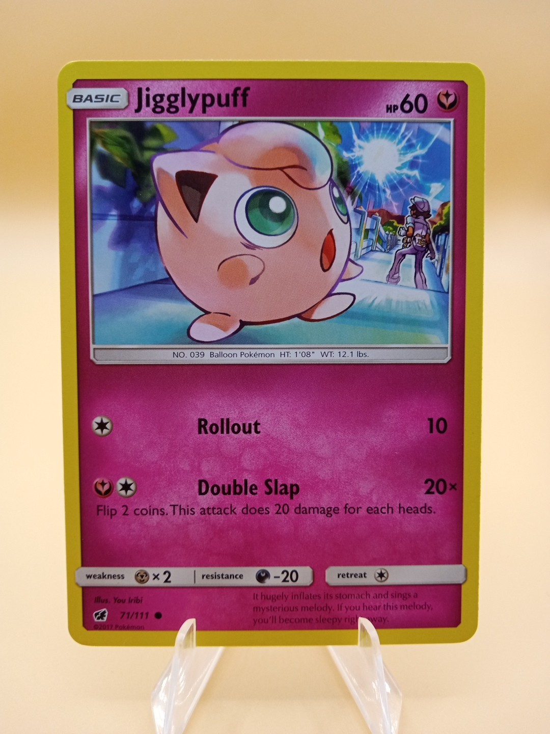 2017 Pokemon Crimson Invasion Jigglypuff #71 Extremely LP