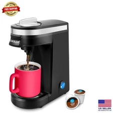BPA-Free Single Serve Coffee Brewer for Quick 12oz Brews - Travel Friendly