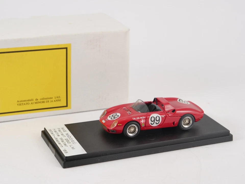 Modello MG 1/43 N° MG 90/B Ferrari 250 LM Spyder Heine Walter 1965 In Scatola - Immagine 2 di 4