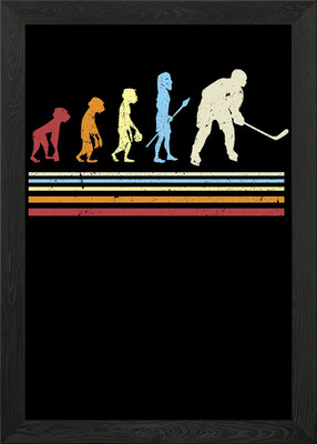 Ice Hockey Player Framed Wall Art Poster Canvas Print Picture