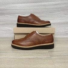 Clarks Glickly Brogue Size 6 Dark Tan Leather Brogues Lace Up Leather Casual