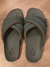 OluKai Hila Slide Sandals Women US 8 EUR 38 Star Pine Water Resistant Beach