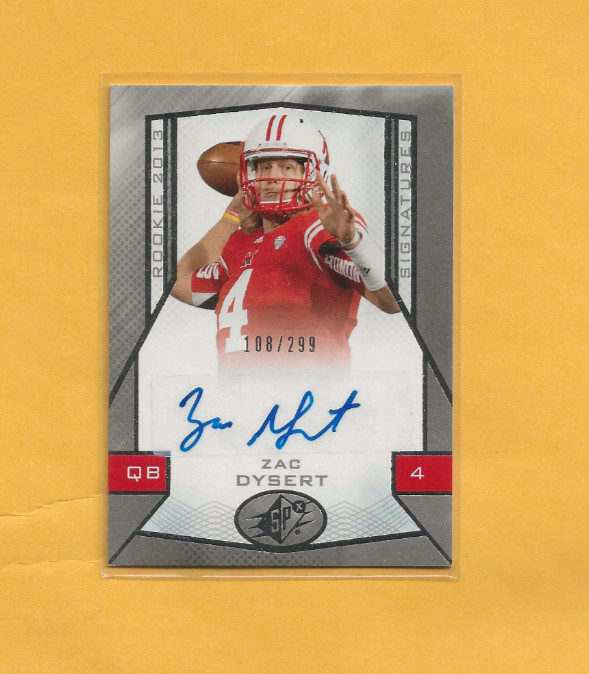 Rex Burkhead Upper Deck Exquisite Collection #85 Signature