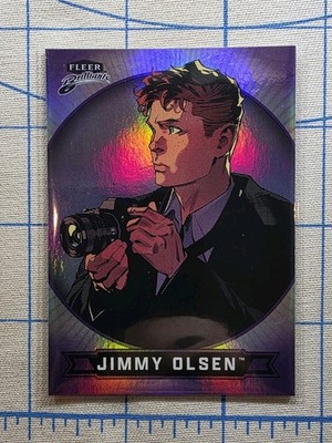 Fleer Brilliants Superman - Jimmy Olsen #3 Purple Parallel - DC Comics Card