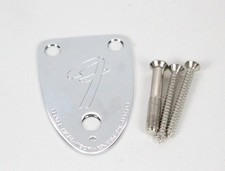 Fender Stratocaster/Telecaster 1970s Style Chrome Neck Plate Reissue 3-Bolt