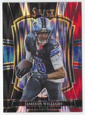 2025 PANINI  SELECT JAMESON WILLIAMS PREMIER LEVEL BLACK & RED SHOCK PRIZM #171