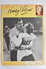Nobby Stiles - Fußball England - original Autogramm -  - ca. Din A4cm - Schrifts