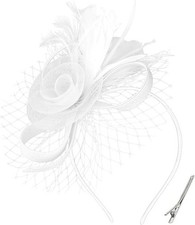Fascinators Hats for Women Tea Party Hat with Feather Fascinator Hat Headband De