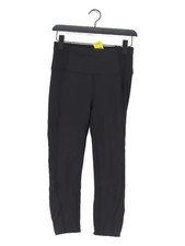 Lululemon Women's Sports Bottoms UK 6 Black Cotton with Elastane, Other Leggings