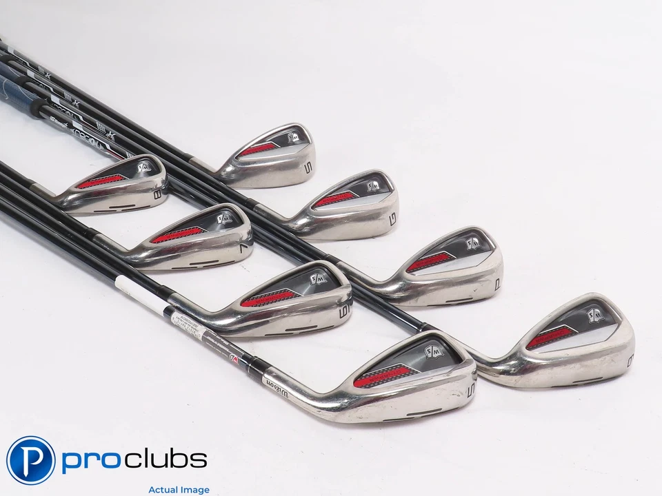 Nice Wilson DYNAPWR 5-PW,GW,SW IRON SET Recoil Dart 65 Regular Flex Graph 457263 - Image 2 of 4