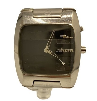 NIXON THE BANKS men Quartz Black Dial Watch Japan Wrist 6.2in