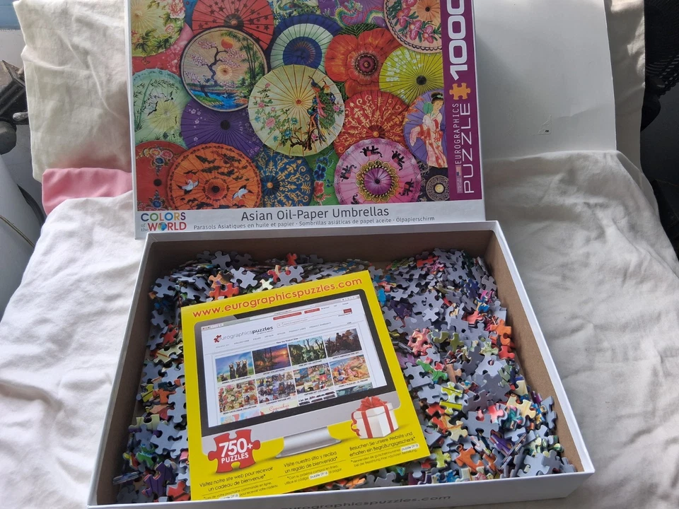 Eurographics Colors of the World 1,000 Piece Puzzle Asian Oil Paper Umbrellas - Image 4 of 4