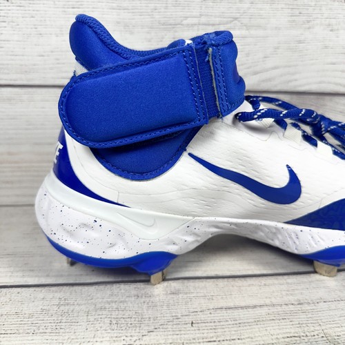 Nike Alpha Huarache Elite 4 Mid Baseball Metal Cleats Blue FD2744-104 Men Sz 7.5 - Picture 5 of 19