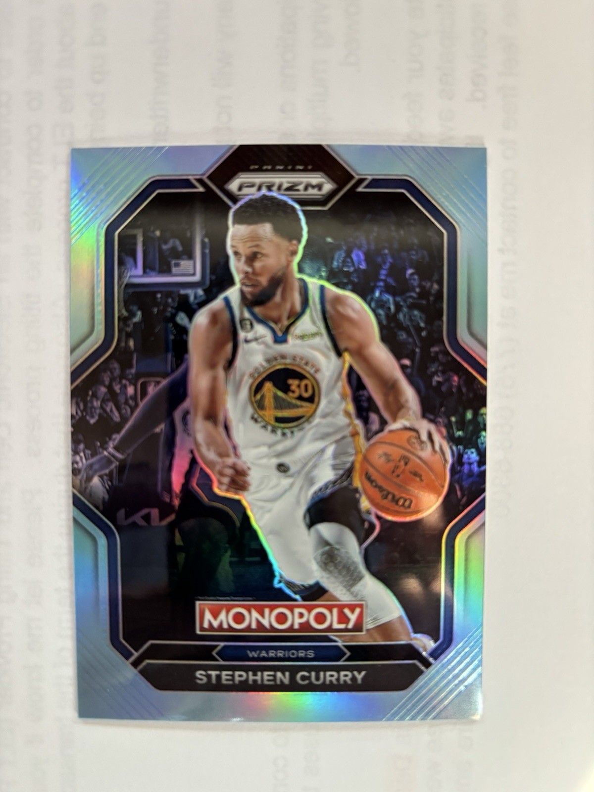 2023-24 Panini Prizm Monopoly - Stephen Curry #28 Light Blue Prizm /199
