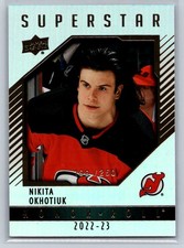2022-23 Upper Deck Honor Roll Rainbow Foil Nikita Okhotiuk RC /250 New Jersey