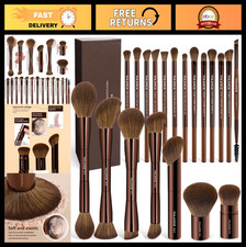 20 Pcs Double-End Makeup Brushes Set with Gift Box - Blending, Powder, Cream, Bl