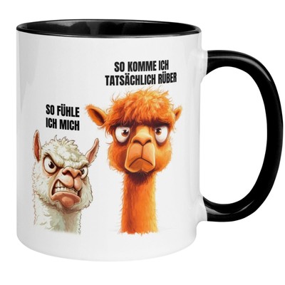 Lama Tasse | So fühle ich mich   so komme ich tatsächlich rüber