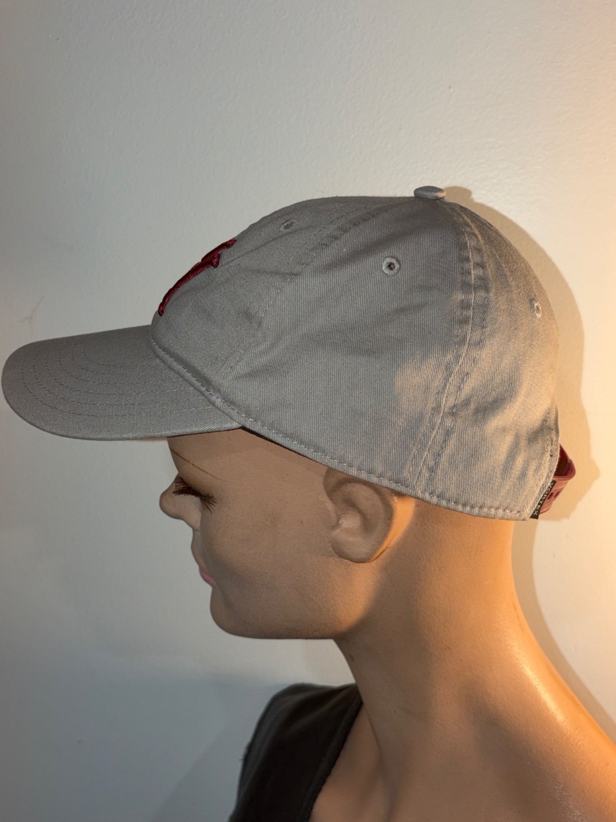 Vortex Gray Adjustable Baseball Cap Red Embroider… - image 3