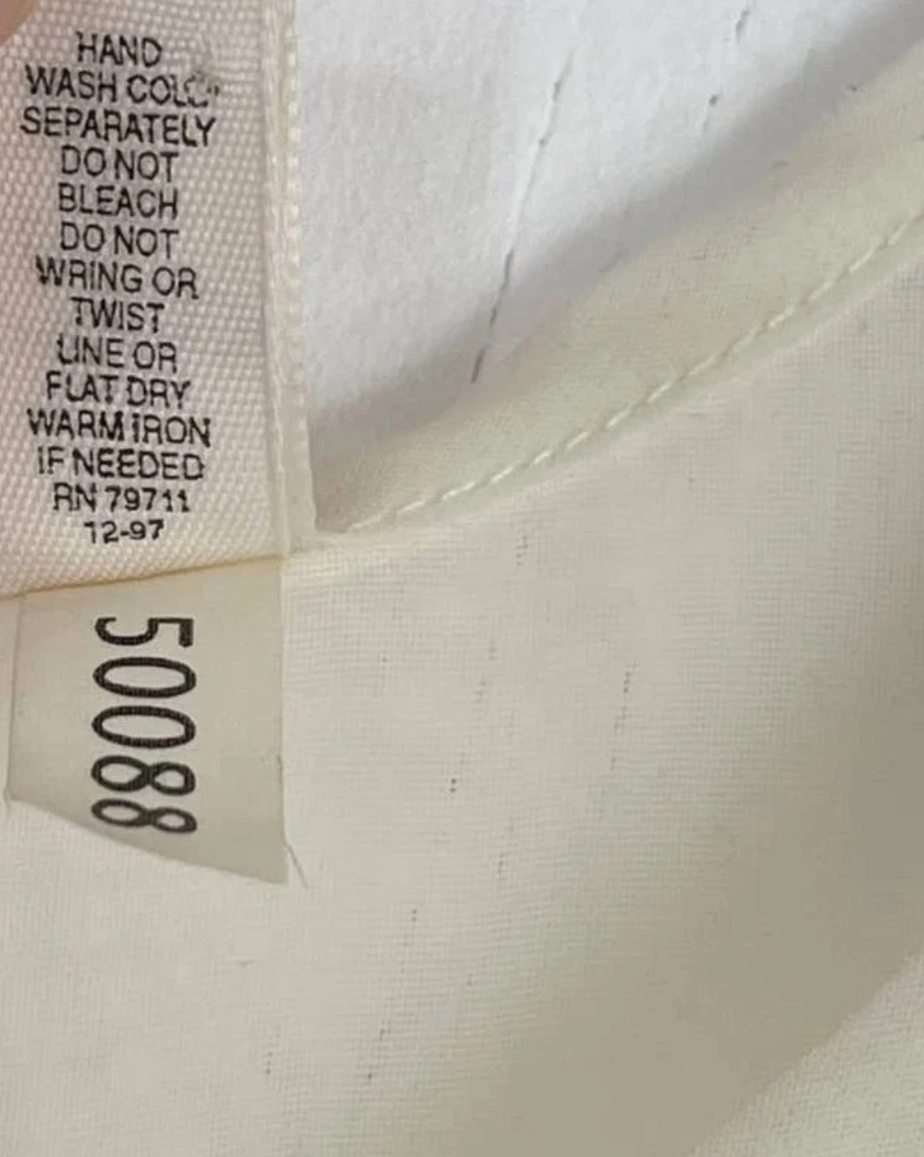 UNDERCOVER Mini camicia da notte vintage anni 90 Victoria's Secret crema con perline giogo senza maniche trasparente