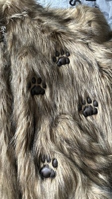 Badson Jacket Paw Faux Fur | eBay