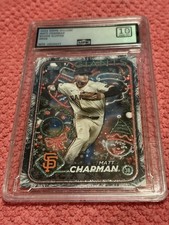 2024 Topps Holiday Matt Chapman Silver Glitter #H28 Graded 10