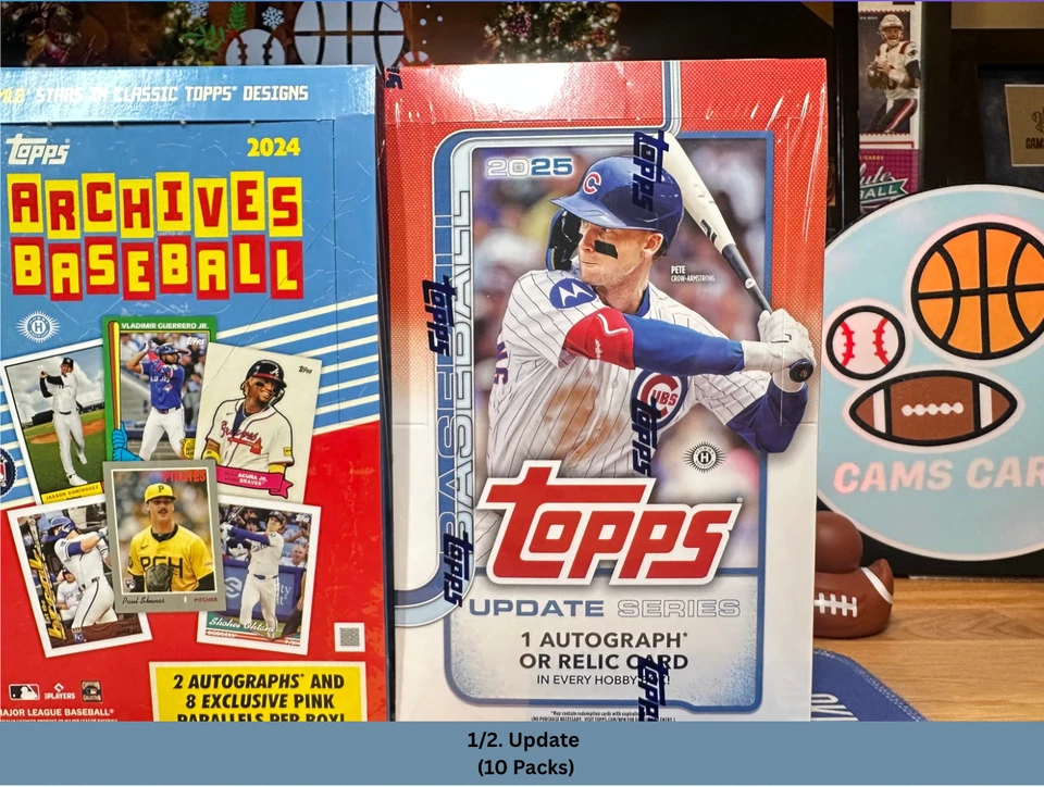 Atlanta Braves Hobby Box BREAK 24-25 MLB 1/2 Topps Update 1/2 Prizm - Image 3 of 4