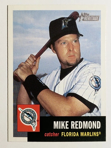 2002 Topps Heritage Mike Redmond #321 card