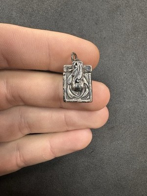 8g Vintage Sterling Silber 925 Öffnung Box Anhänger Schmuck Konvolut L
