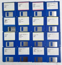 Vintage Amiga Lot 16 Game Floppy Disks DRAGON'S LAIR II GARFIELD Untested