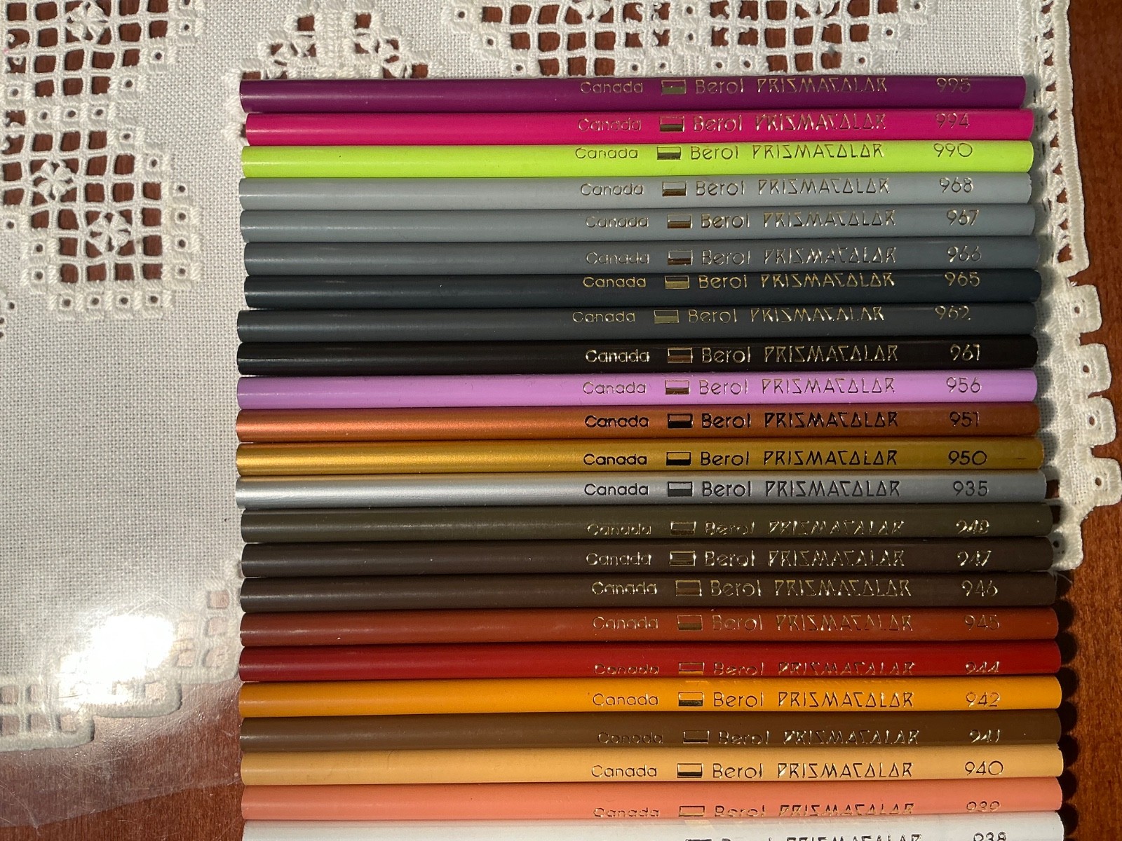 VINTAGE Canada Prismacolor BEROL 60th anniversary no 960 Velvet Box RARE - NEW