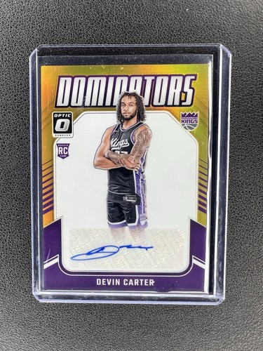 2024-25 Panini Donruss Optic - Rookie Dominator Signatures Devin Carter Gold /10