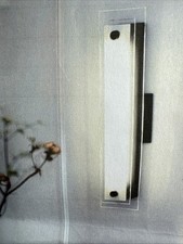 LED Glass Wall Sconces Modern 8W, 3000K Warm Lights , 18.11  Long, 4.3  W. New