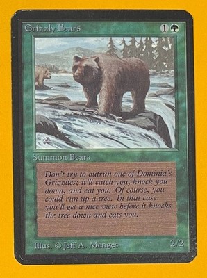 MTG GRIZZLY BEARS Alpha (OldManMTG 012-915) | eBay