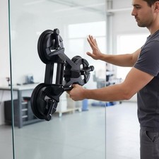 Triple Suction Cup Lifter Long-Lasting Industrial Tool Locking Lever