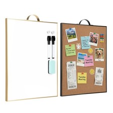 Small Cork Board Whiteboard Combination - 24" x 16" Total for White Board and...