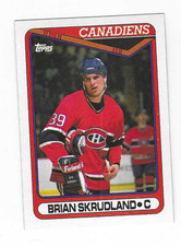 1990-91 TOPPS BRIAN SKRUDLAND #270 MONTREAL CANADIENS