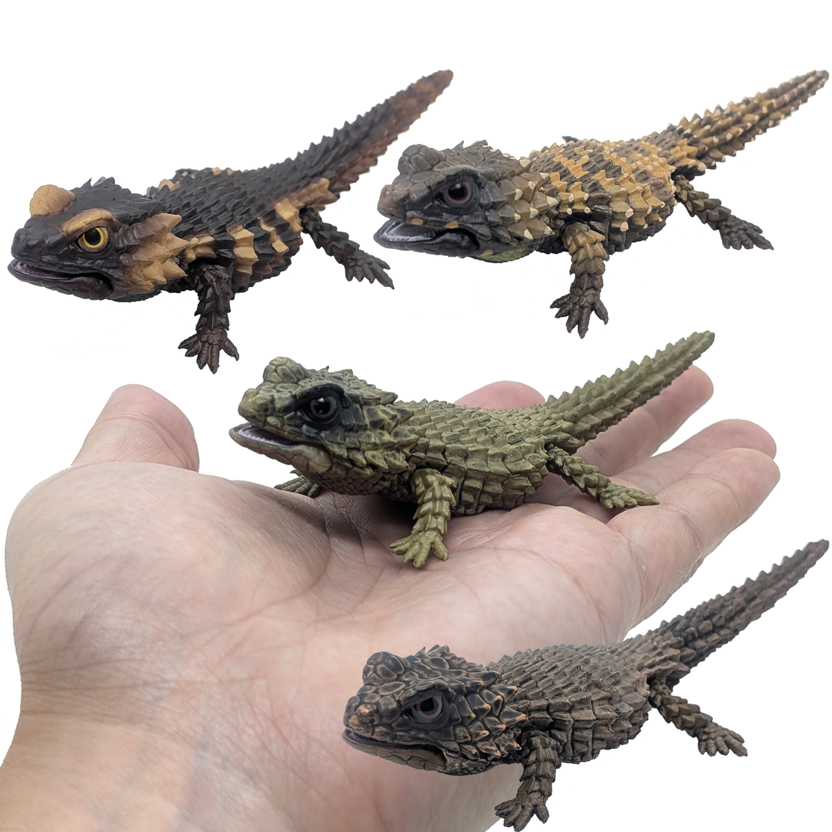 LIZARD プラスチックモデル Bandai Gashapon Armadillo Lizard 4.7in Deformed Figure Miniature