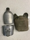 Original WWII US Military Canteen Set 1945 With Cup & Canvas Cover WW2 M1910