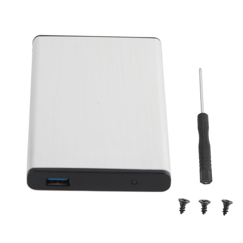 Silver USB3.0 Hard Drive Enclosure Portable 2.5in Aluminum Alloy Comput NEW - Picture 9 of 12