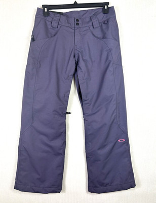 OAKLEY Snowboard Pants Womens Small Purple Snow Ski Vented Loose Fit
