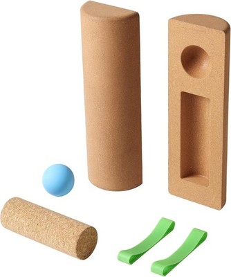 4-in-1 Cork Balance Board for Foot & Ankle Strength   Dual Half-Cylinder